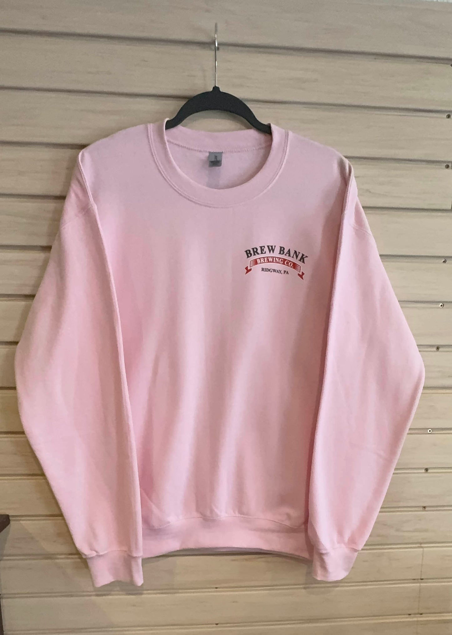 Brew Bank Crewneck Sweatshirt PINK