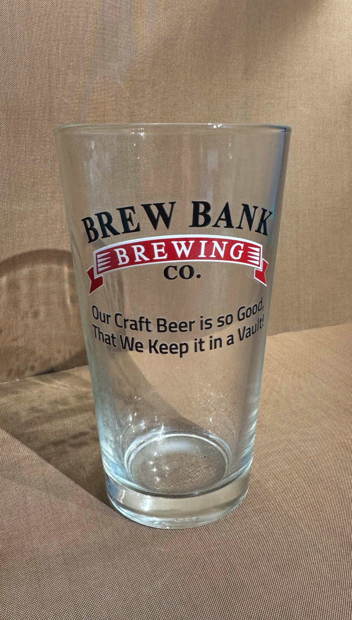 Brew Bank Custom Pint Glass