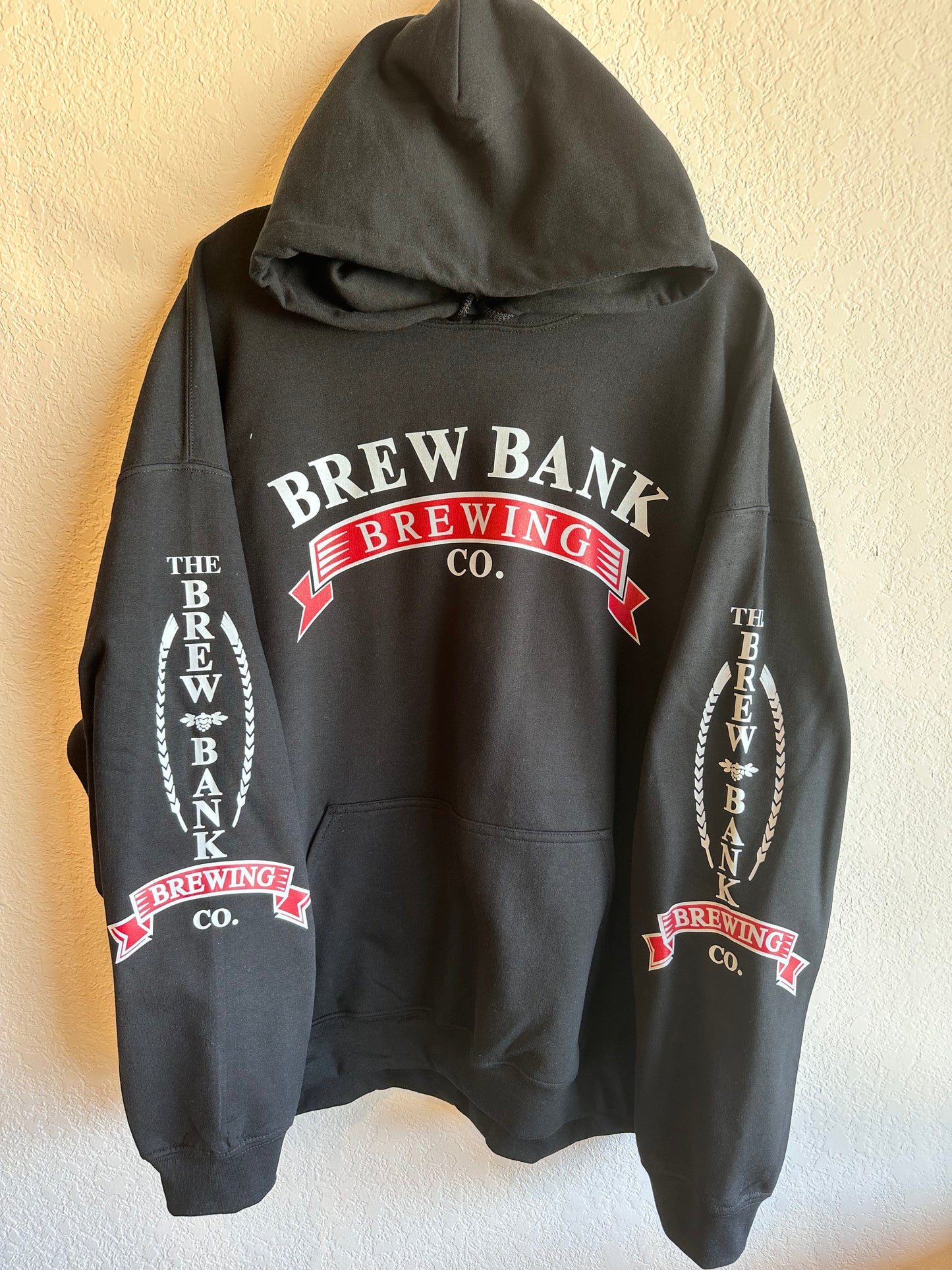 Brew Bank Hooded Sweatshirt, Black