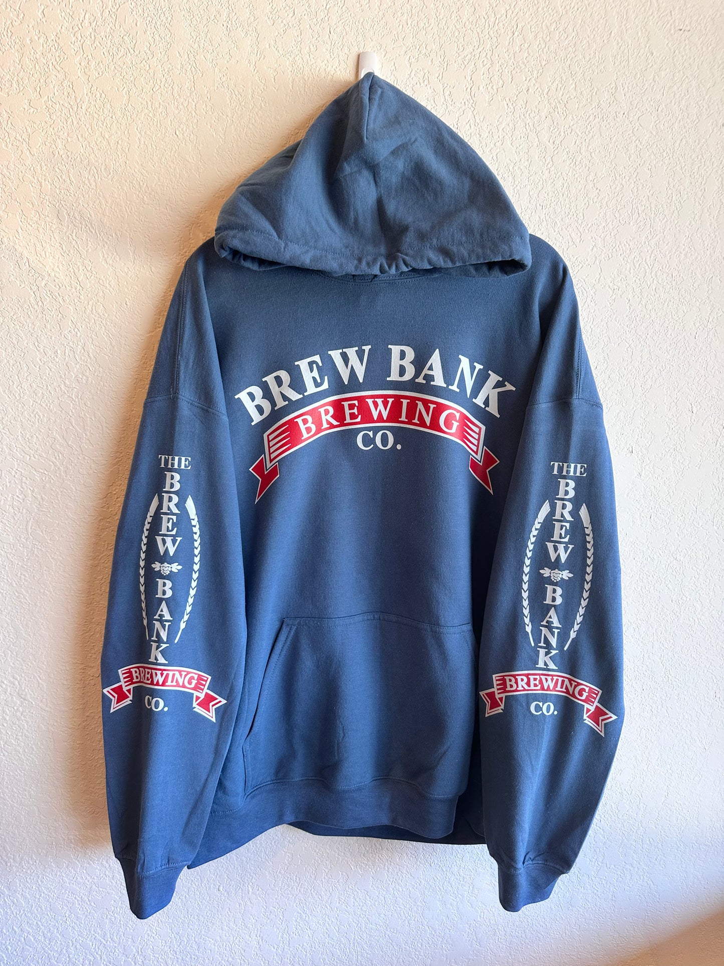 Brew Bank Hooded Sweatshirt, Blue