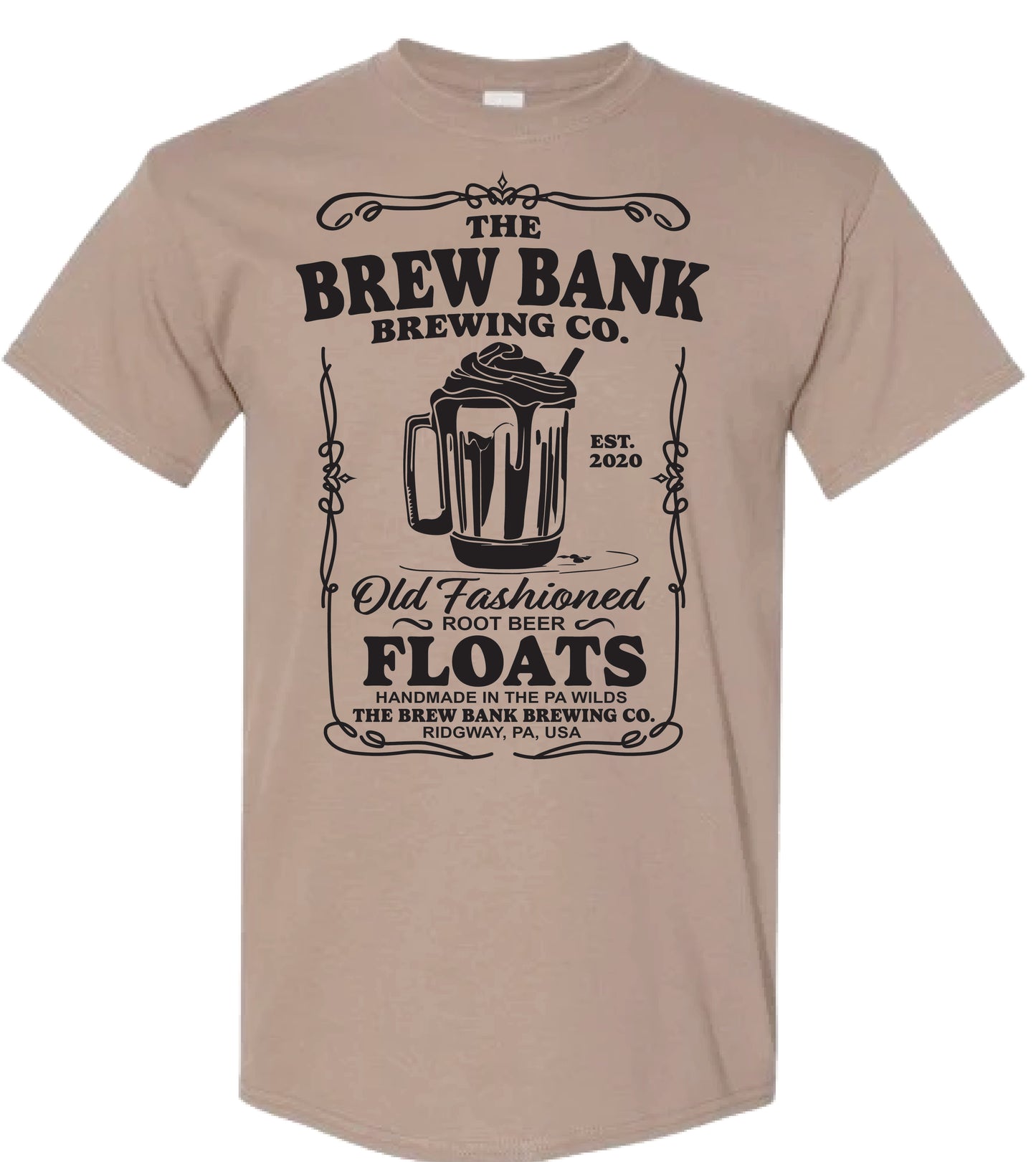 "Brew Bank Root Beer" Special Edition Brown T-Shirt