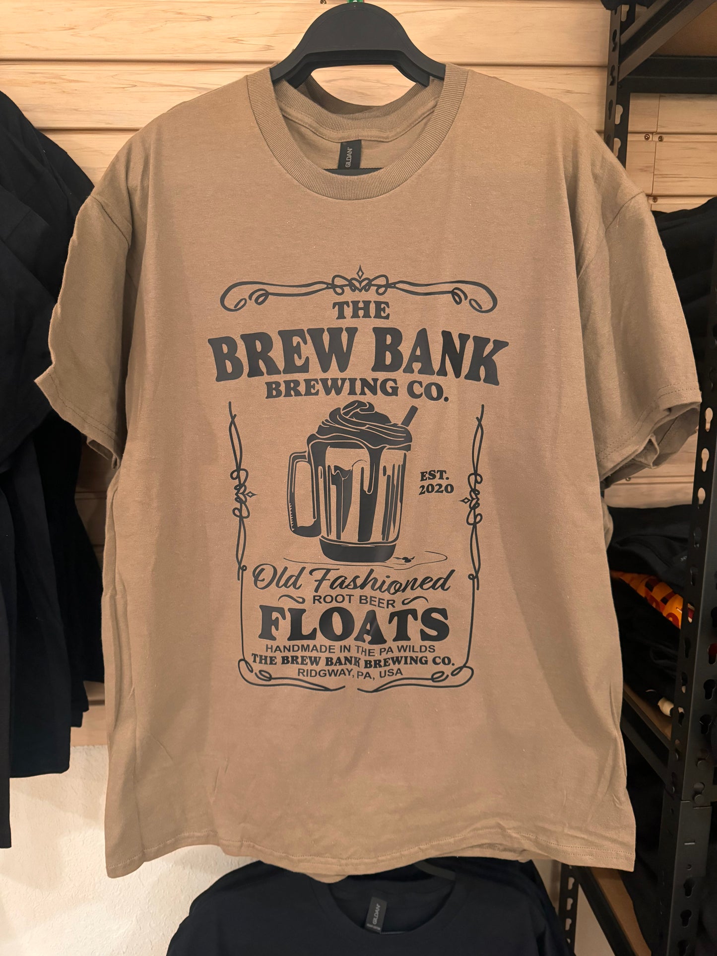 "Brew Bank Root Beer" Special Edition Brown T-Shirt